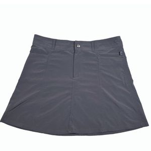 L.L. Bean Comfort Trail Skort Skirt Charcoal Gray Size 6 Style Number 288936